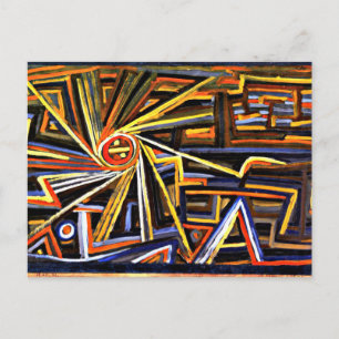 Klee - Radiation and Rotation Postcard