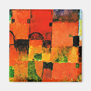 Klee - Red and White Domes 2021 large Magnet