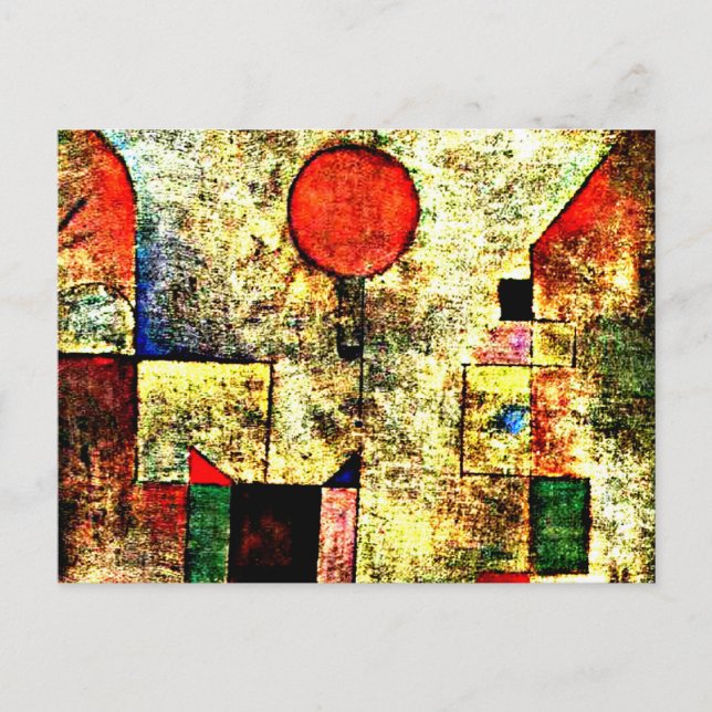 Klee - Red Balloon Holiday Postcard (Front)