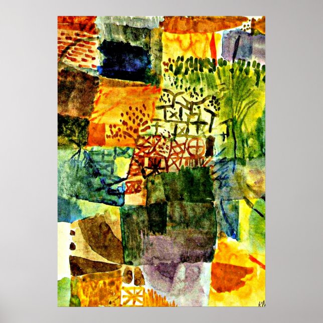 Klee - Remembrance of a Garden Poster (Front)