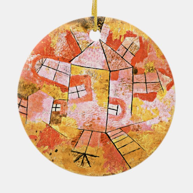Klee - Revolving House, Ceramic Tree Decoration (Back)