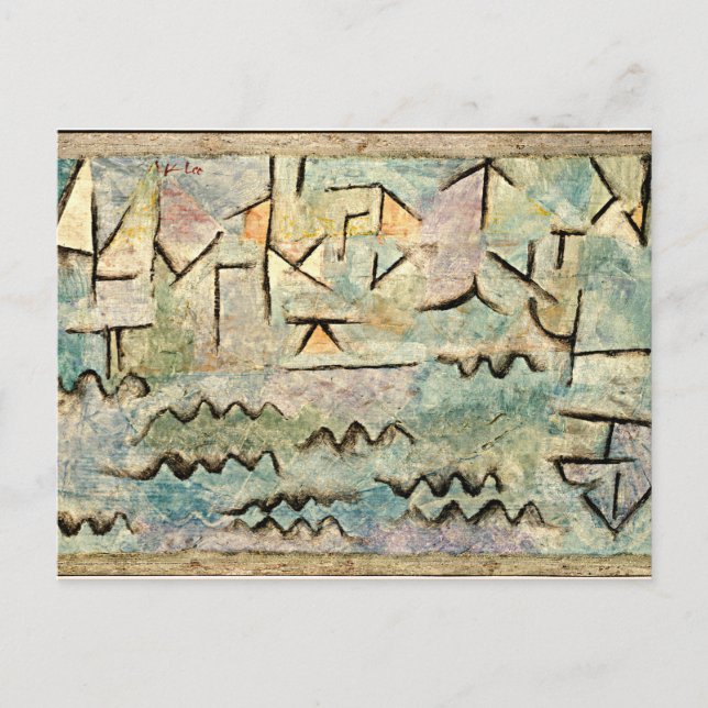 Klee - Rhine at Duisburg, HD Postcard (Front)