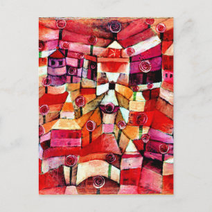 Klee - Rose Garden, 1920 artwork Postcard