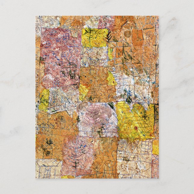 Klee - Suburban Idyll (garden city idyll) Postcard (Front)