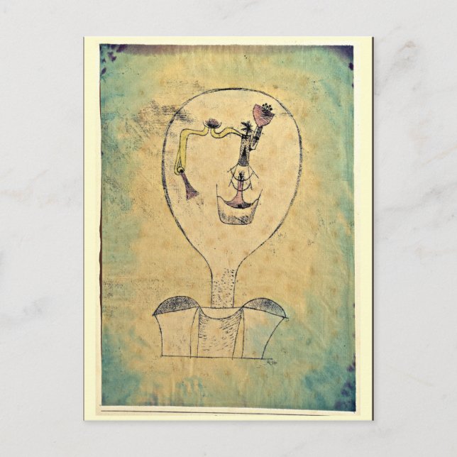 Klee - The Beginnings of a Smile Postcard (Front)