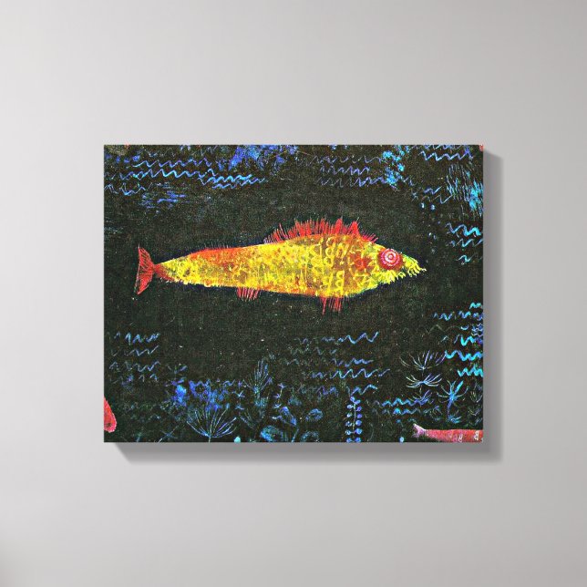 Klee - The Goldfish, famous painting, Canvas Print (Front)