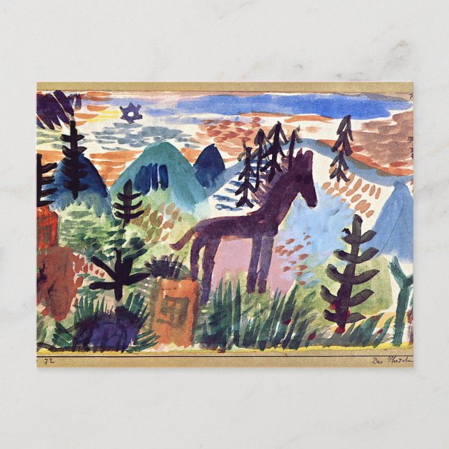 Klee - The Horse Postcard (Front)