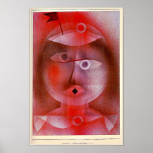 Klee - The Mask with the Little Flag, Poster