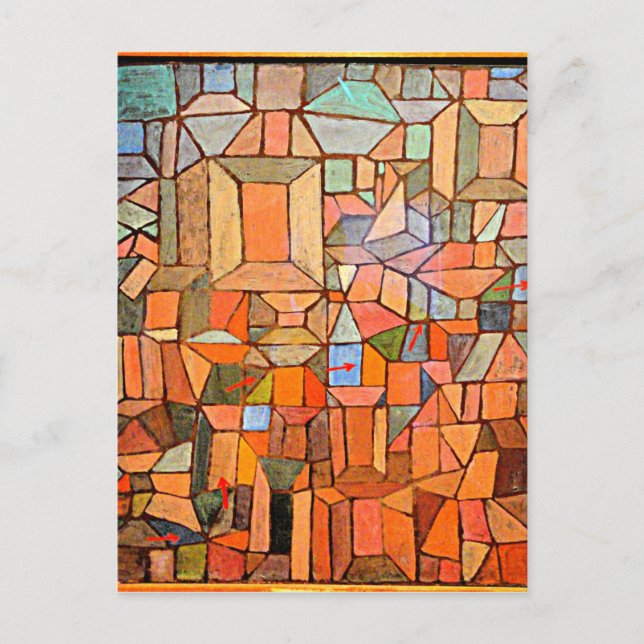 Klee - The Way to the Citadel Postcard (Front)