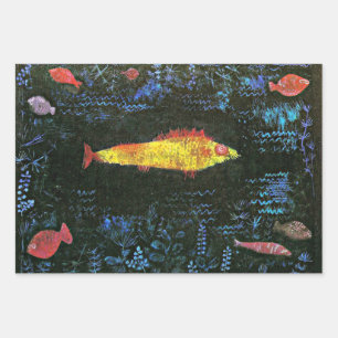 Klee - Three popular paintings Wrapping Paper Sheet