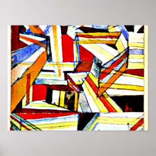 Klee - Transparent in Perspective Grooved Poster