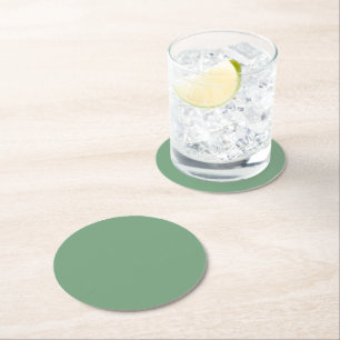 Klee - Tree Nursery green Round Paper Coaster