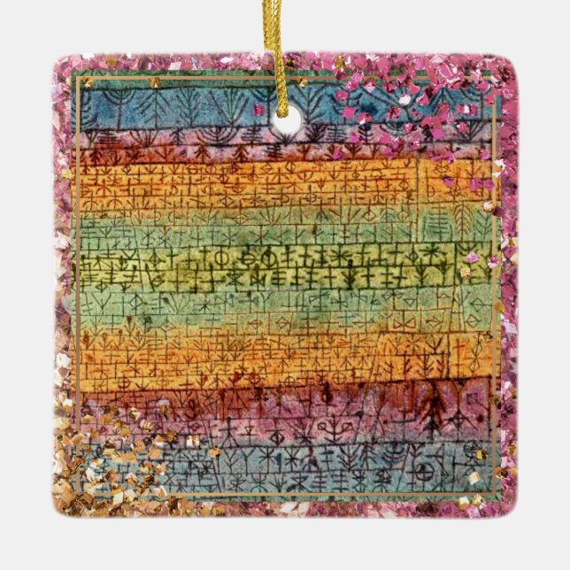 Klee - Tree Nursery sparkle Ceramic Ornament (Front)