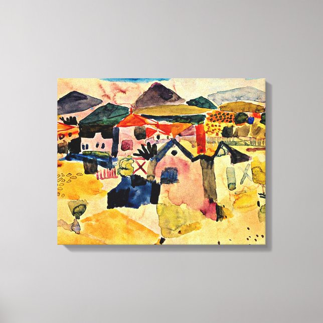 Klee - View of Saint Germain Canvas Print (Front)