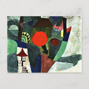 Klee - With the Setting Sun Postcard