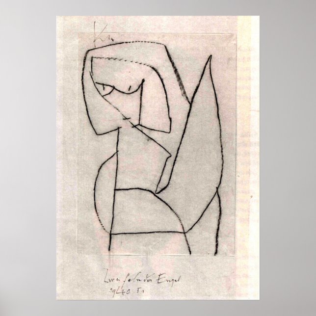 Klee - Zweifelnder Engel Poster (Front)