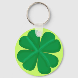 Kleeblatt vierblättrig Glücksbringer Key Ring