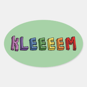 Kleem Oval Sticker