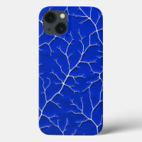 Klein Blue Tree Branch iPhone Case