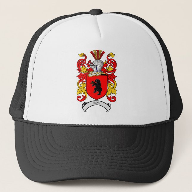 KLEIN FAMILY CREST -  KLEIN COAT OF ARMS TRUCKER HAT (Front)