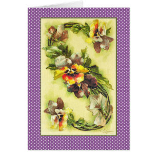 Klein Flower Alphabet Lette S Purple Yellow Pansy