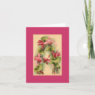 Klein Flower Alphabet  NOTE CARD MVE