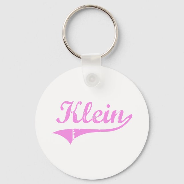 Klein Last Name Classic Style Key Ring (Front)