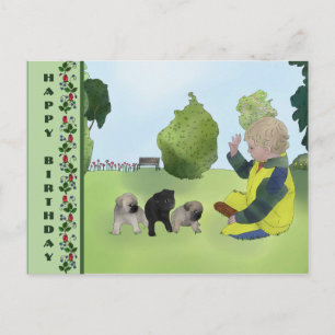 Kleine Möpse Postcard