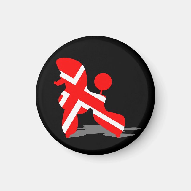 Kleine Pudel Magnete Magnet (Front)