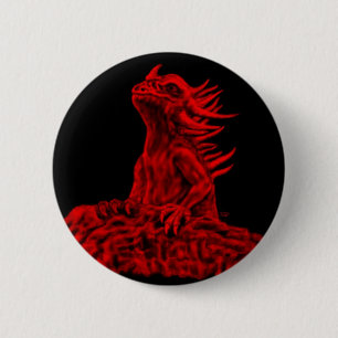 Kleine rote Drache 6 Cm Round Badge