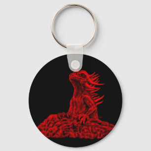 Kleine Rote Drache Key Ring