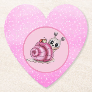 kleine Schnecke  pappteller Paper Coaster