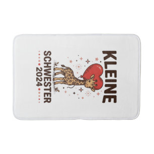 Kleine Schwester 2024 Cute Giraffe Sister Design_1 Bath Mat
