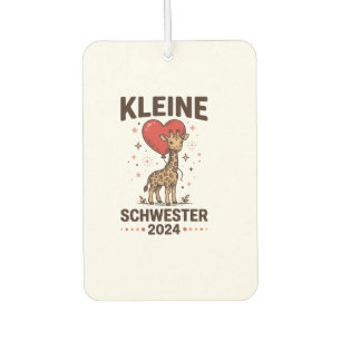 Kleine Schwester 2024 Cute Giraffe Sister Design_1 Car Air Freshener