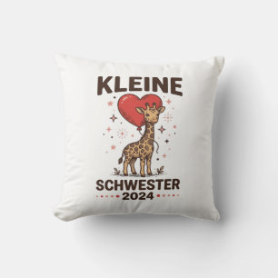 Kleine Schwester 2024 Cute Giraffe Sister Design_1 Cushion