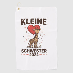 Kleine Schwester 2024 Cute Giraffe Sister Design_1 Golf Towel