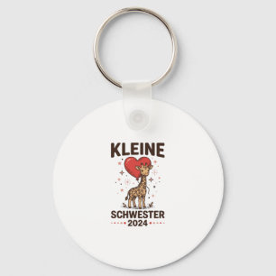 Kleine Schwester 2024 Cute Giraffe Sister Design_1 Key Ring