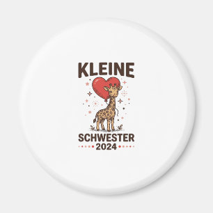 Kleine Schwester 2024 Cute Giraffe Sister Design_1 Magnet