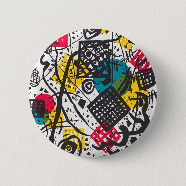 Kleine Welten V (Small Worlds V) Wassily Kandinsky 6 Cm Round Badge (Front)
