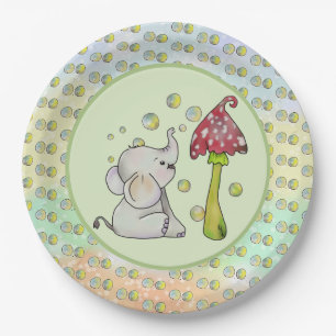 kleiner Elefant  pappteller Paper Plate
