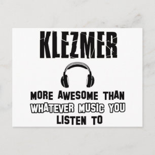 klezmer design postcard
