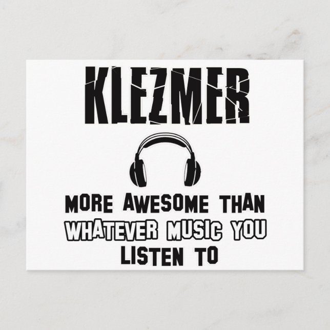 klezmer design postcard (Front)