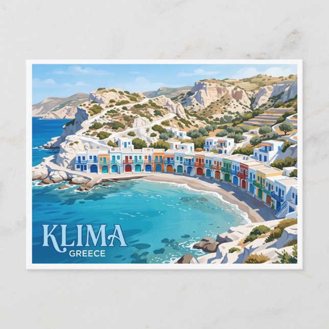 Klima Greece Postcard (Front)
