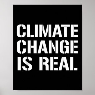 Klimawandel Ist Real Climate Protection Environmen Poster