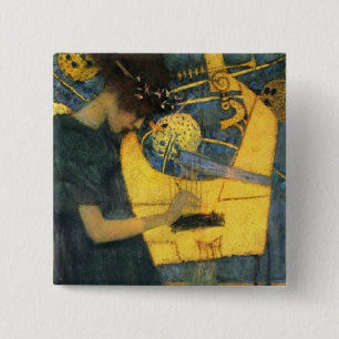 Klimt 15 Cm Square Badge
