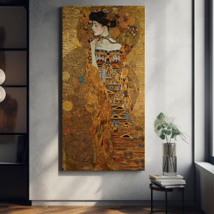 Klimt Adele Bloch-Bauer Gold Mosaic Painting Canva Canvas Print