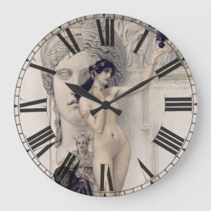 Klimt Allegory of Sculpture Art Wall Clock
