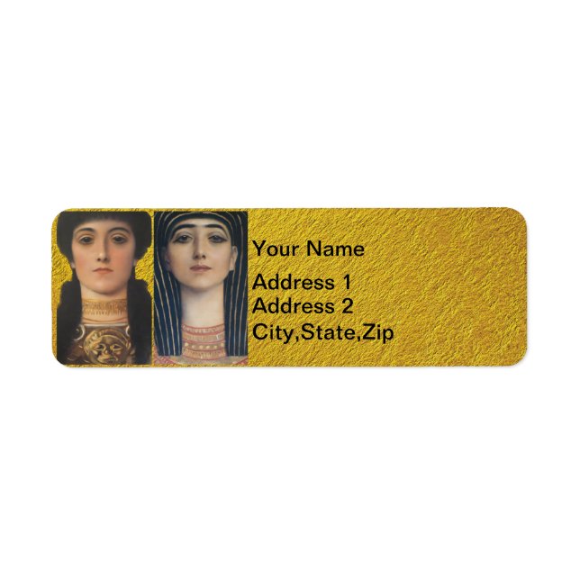 Klimt Ancient Greece Egypt Goddess Portraits (Front)