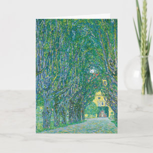 Klimt-Avenue in the Park of Schloss Kamme Fine Art Holiday Card
