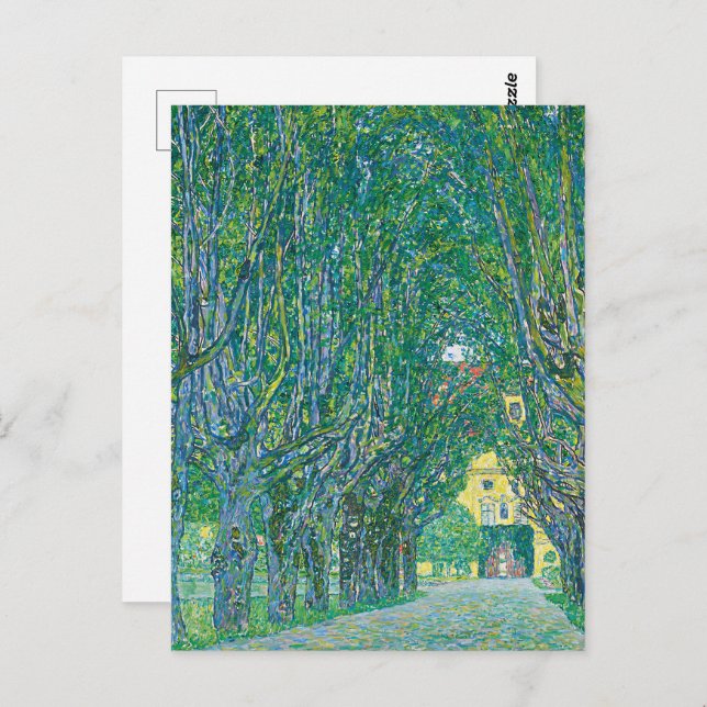 Klimt-Avenue in the Park of Schloss Kamme Fine Art Postcard (Front/Back)